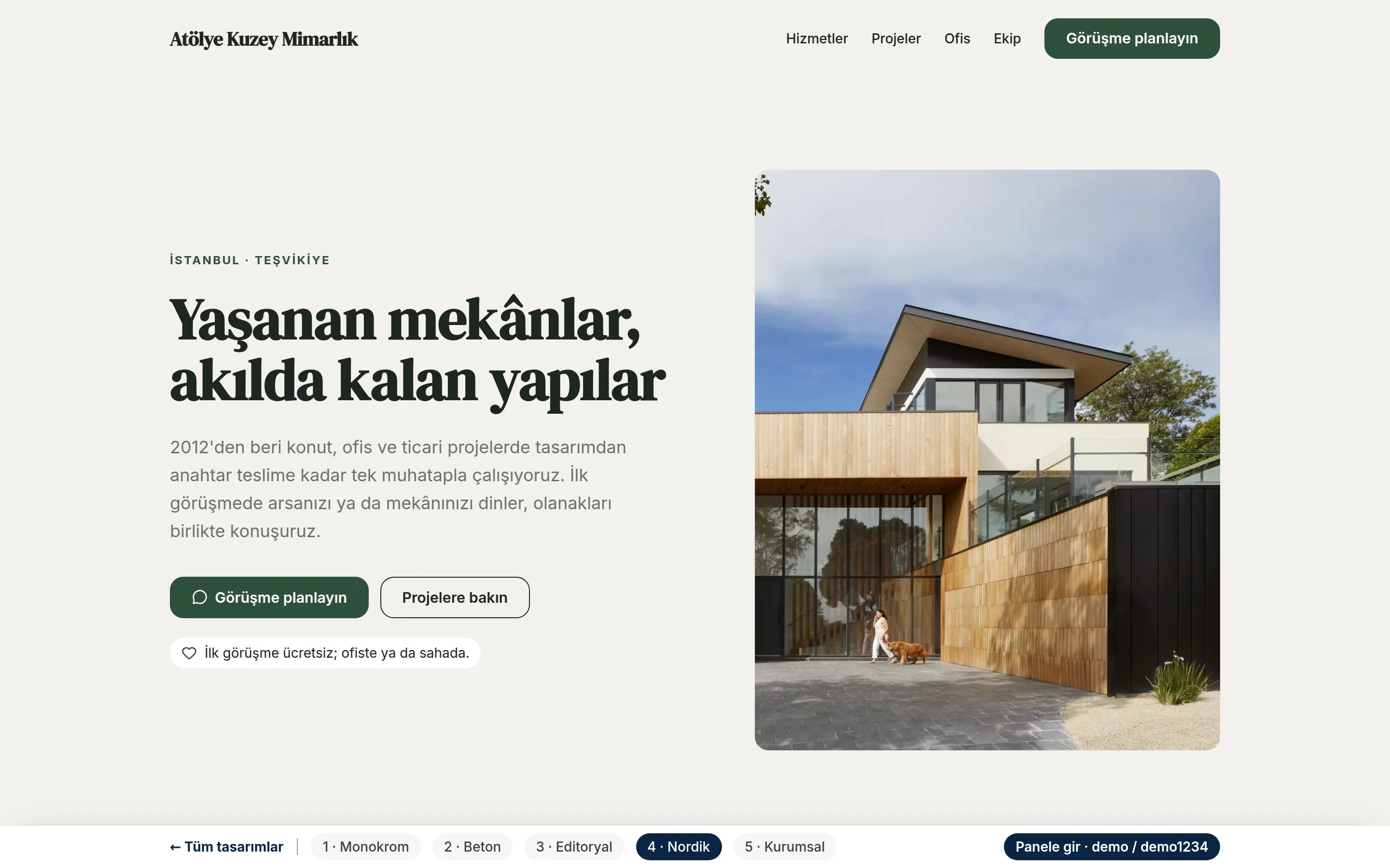 Tasarım 4 — Nordik